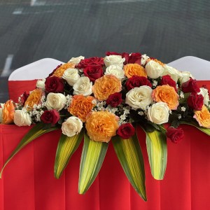 Fresh Flower Decoration on the Table