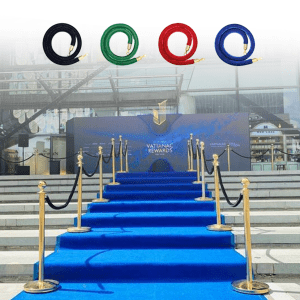Gold VIP pole Stanchion with rope