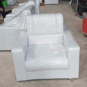 White sofa single seat