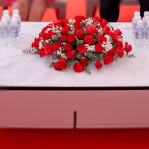 Fresh Flower on VIP Table