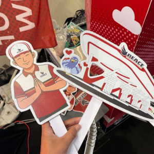Photo Prop Die Cut Sticker with Foam Board (A4 Size)